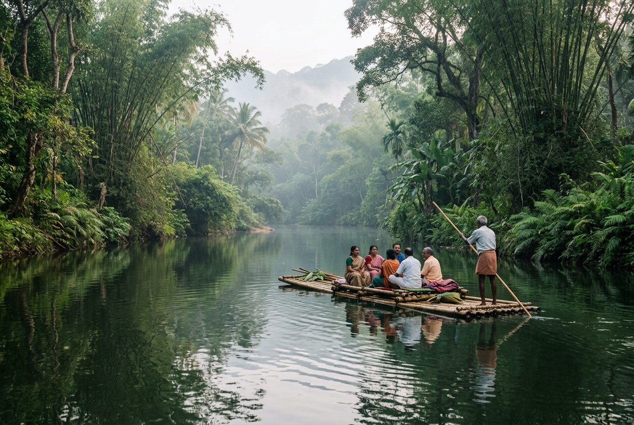Bamboo Rafting